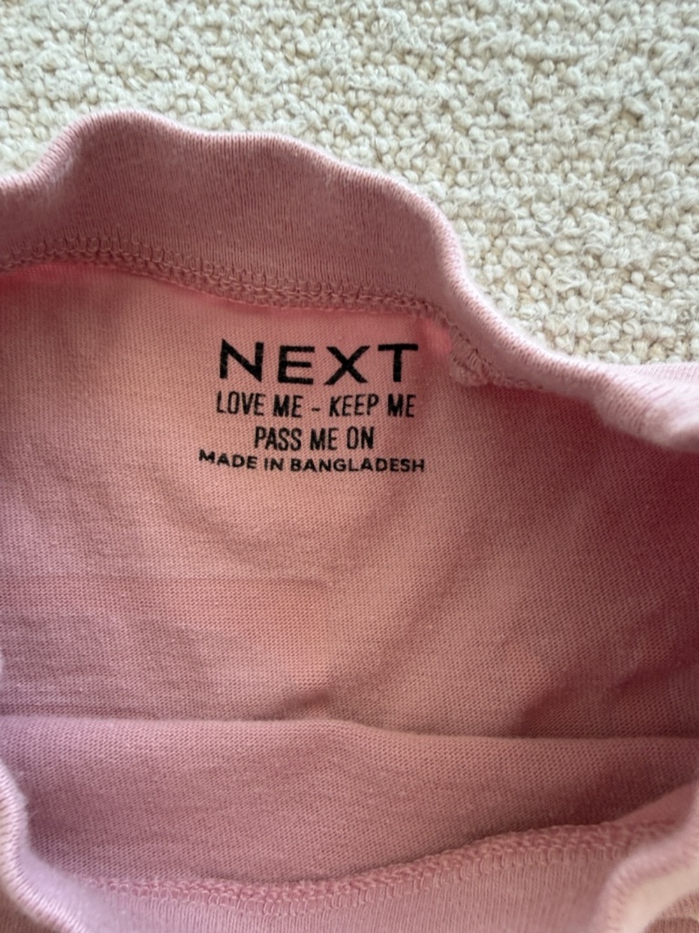 next Mauve Pink Short Sleeve Tee with White Sun Patch - Picture 2 of 8